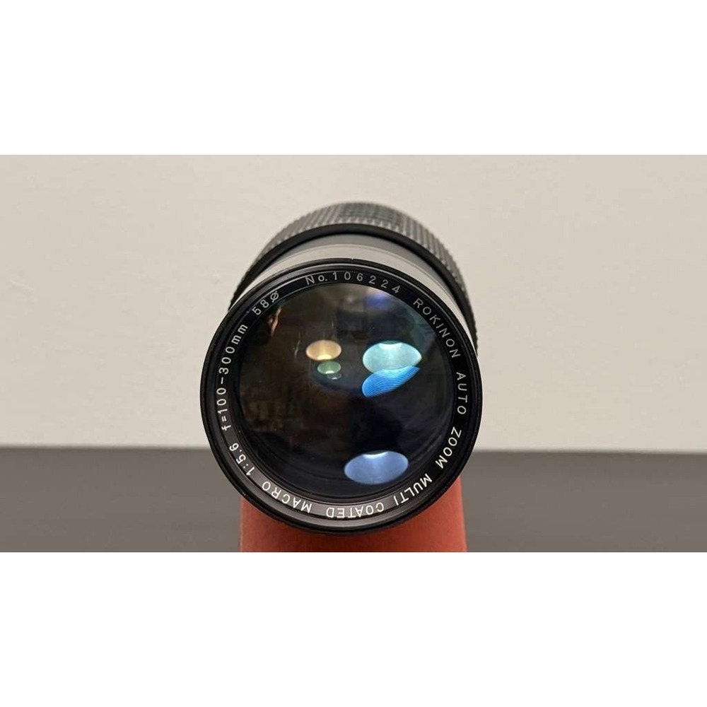 Vintage‎ Rokinon 100-300mm f/5.6 Multi-Coated Macro Zoom Lens - Nikon AI-S Mount